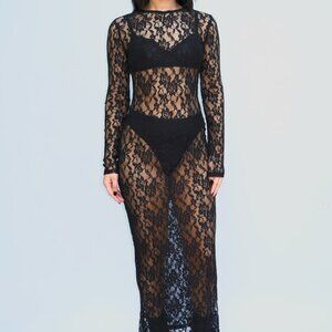 Honey & Sulphur Blair maxi lace dress - size L